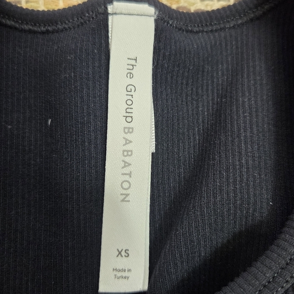 Babaton Black Ribbed Top - Picture 2 of 4